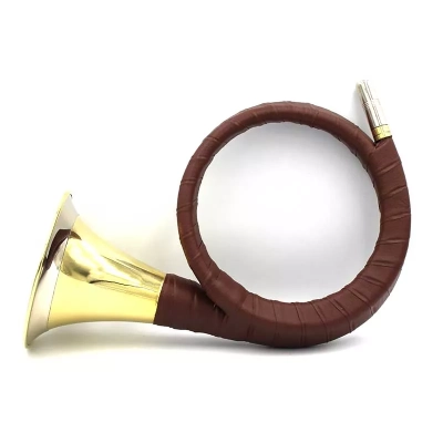 Róg myśliwski - ustnik ze stroikiem | Sygnałówka w kształcie Rogu