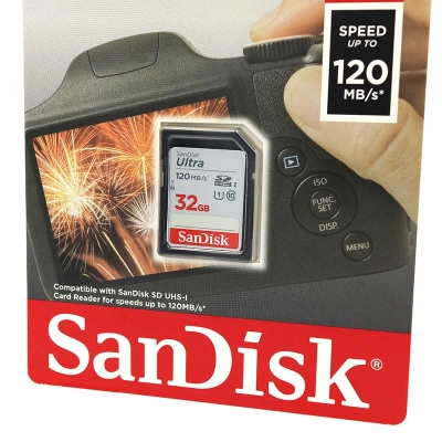 Szybka karta pamięci do fotopułapki | SD 32GB - SanDisk| HUNTMANIA