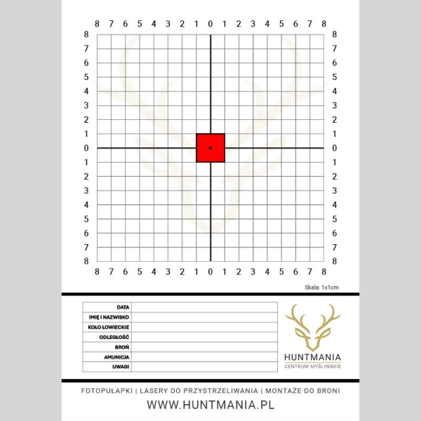 Tarcza do przystrzeliwania broni v1