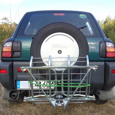 Kosz na hak samochodowy do Transportu Zwierzyny - Ocynkowany i Malowany