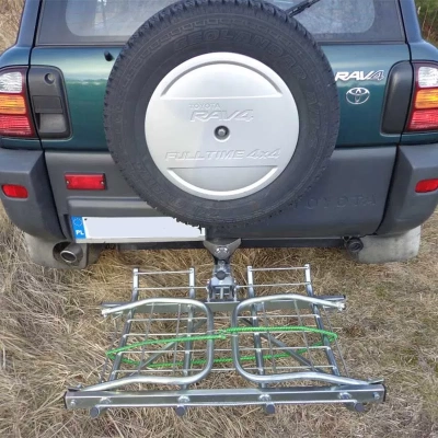 Kosz na hak samochodowy do Transportu Zwierzyny - Ocynkowany i Malowany